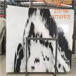 China Panda White Marble Slab