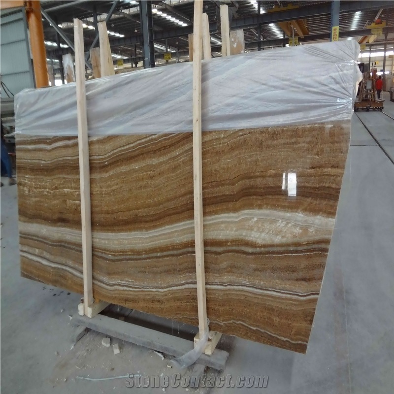 China Wood Grain Onyx Slab