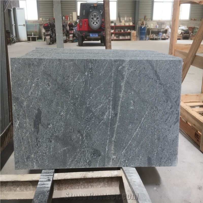 Honed Galaxy Grey Granite Tile