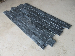 Charcoal Black Quartz Cultured Stone Veneer