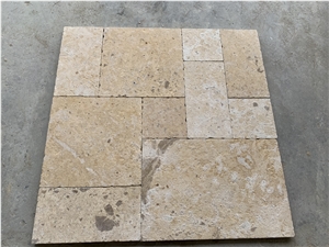 French Pattern Travertine Flooring Tiles