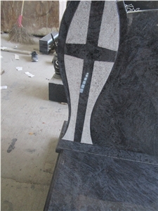 Poland Bahama Blue Granite Gravestone Headstones