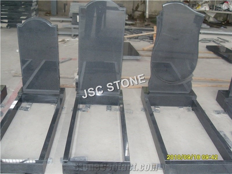 Headstone with G654 Padang Dark Granite Gravestone