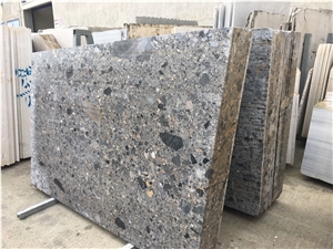 High Quality Grey Italy Natural Marble Fossil Grey