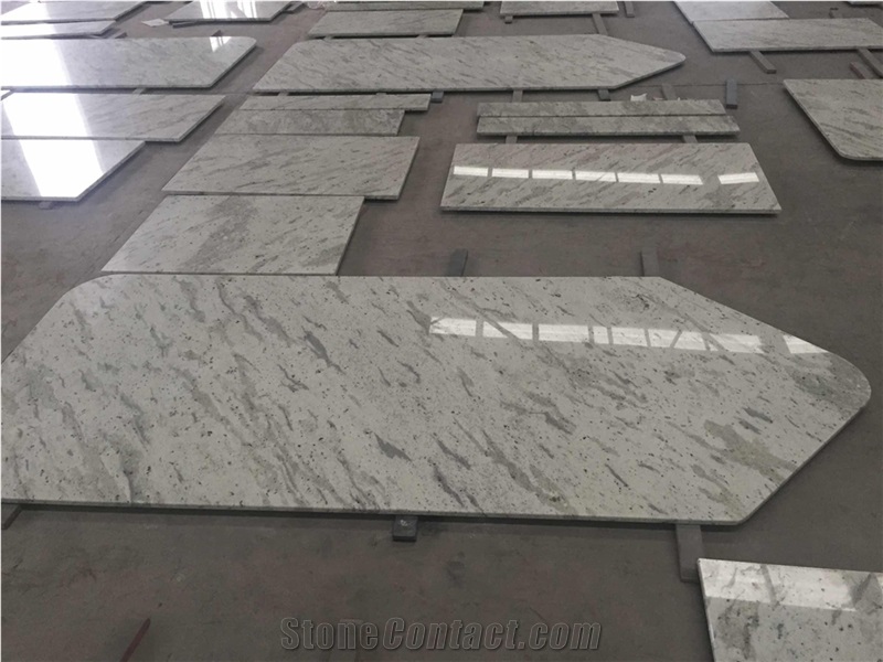 Kitchen Countertops with Andromeda White Granite