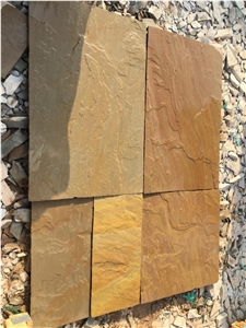 Camel Dust Sandstone Exterior Pattern Tiles, Bundi Multi Sandstone Floor Pavers