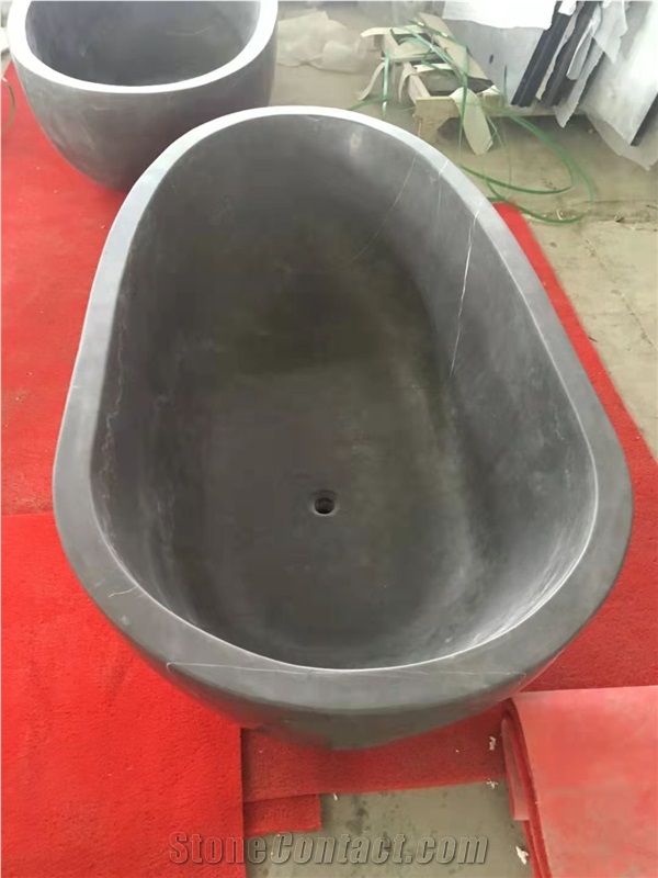 Black Marble Bathtub Customized Size