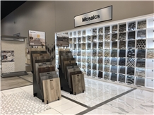 Mosaic Display Rack, Showroom Technical Wall