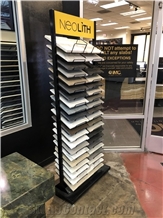 Porcelain Quartz Stone Tile Display Tower