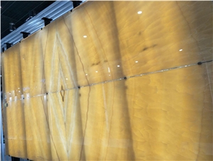 YUANDA Vibrant Orange Natural Onyx Slabs