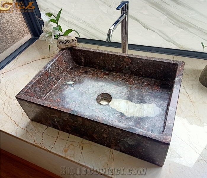 Seven Color Granite Rectangle Sink