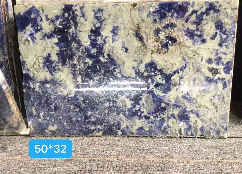 Brazil Cloisonne Quartzite Blue Polished Slabs