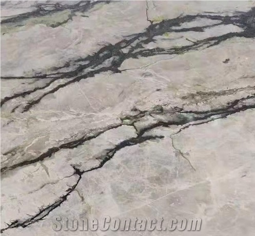 China Clivia Green Marble Polished Big Slabs