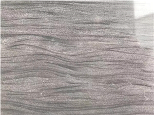China Grey Wood Grain Sandstone Polished Tiles