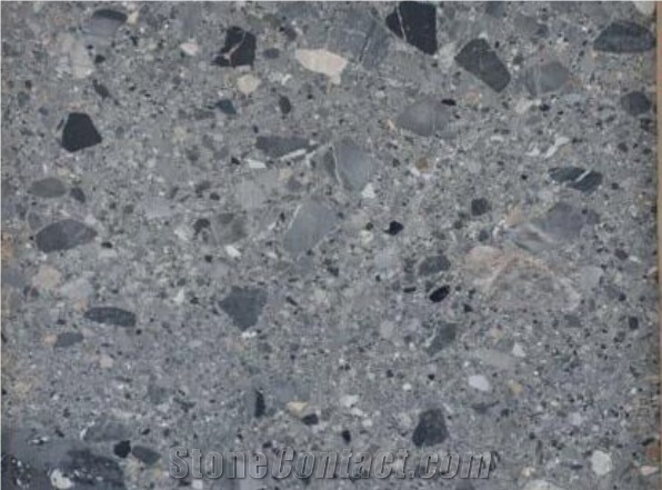 Natural Fossil Grey Marble Honed Floor Tiles