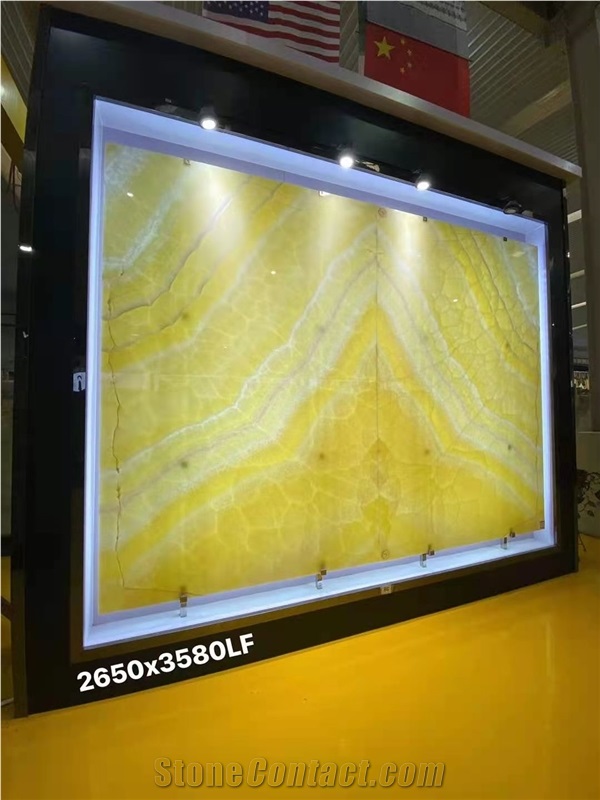 Yellow Onyx Polished Big Slabs & Flooring Tiles