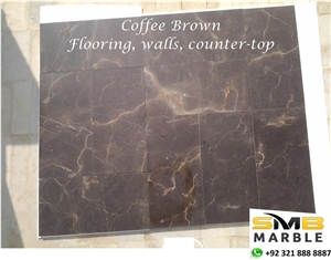 Natural Coffee Brown Limestone Tiles and Slabs