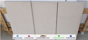 Pakistani White Honed Limestone Tiles & Slabs