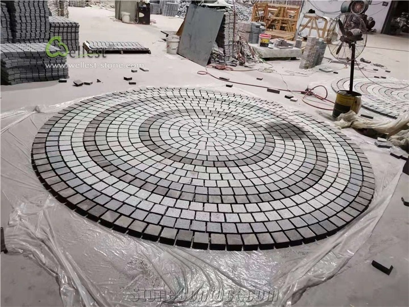 Round Shape Multi Granite Pattern Paver