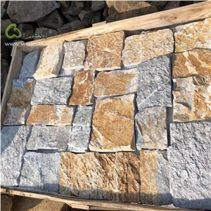 Yellow Beige Limestone Wall Cladding Loose Stone