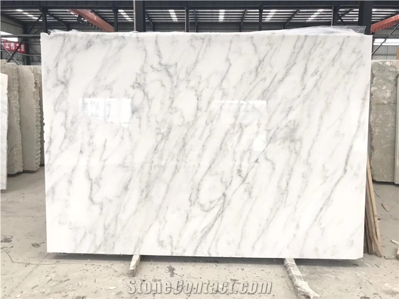 China East White Marble Slab,Similar to Carrara