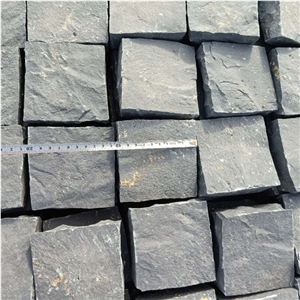 Black Granite Cubestone Paving Stone