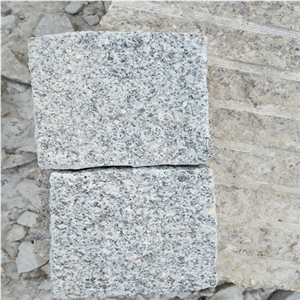 Grey White Granite Cobblestone,Natural Patio Cube