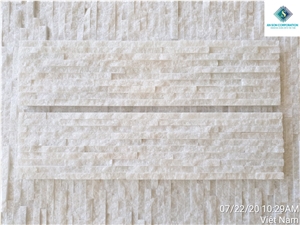 Crystal White Marble Wall Panel Size 15x60x1.5cm 10 Lines
