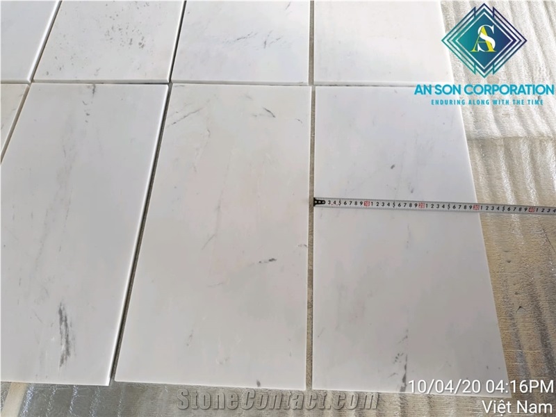 Milky White Marble Tiles Floor Wall Decoration