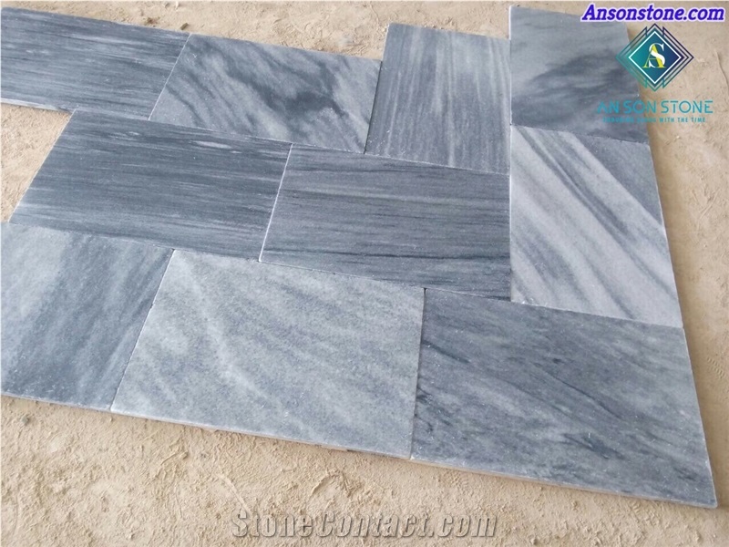 Sandblasted Blue Marble Tiles