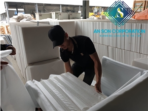 Top a Quality White Marble Size 60x60x2cm