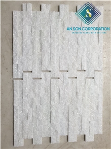 White Marble Combination Wall Panel Stone Veneer, Cultured Stone