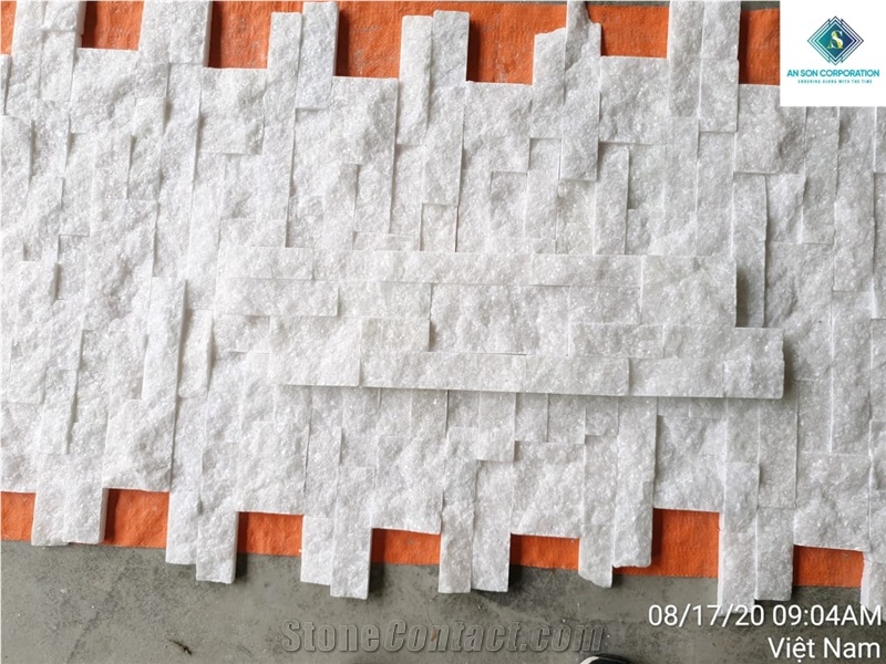 White Marble Combination Wall Panel Stone Veneer, Cultured Stone