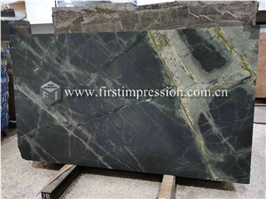 Dreaming Peacock Green Marble Slabs for Walling