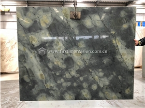 Pretty Peacock Dreaming Green Marble Slabs,Tiles