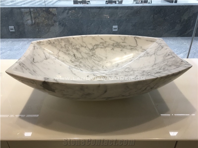 Black Marble Wash Basin Stone Round Bowls Sinkk