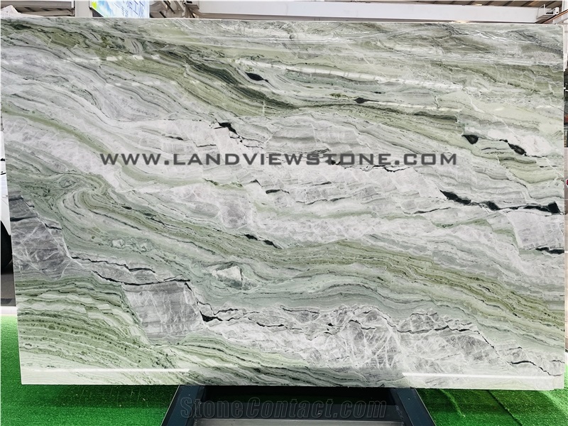 New Cold Jade Marble Slab White Beauty Marble