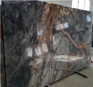 Afyon Fire Grey Marble Slabs