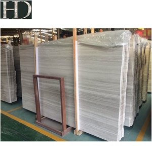 White Wooden Marble Slabs Tile Supplier Stone