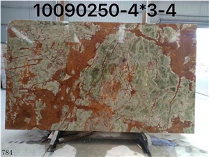 Ancient Green Onyx Slab Onice Verde Scuro Cladding