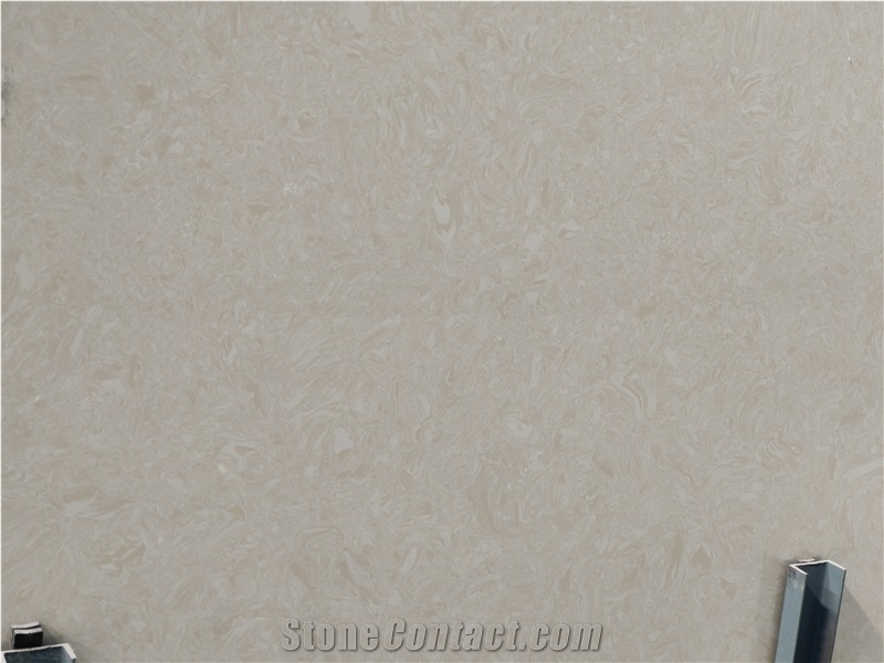 Grey Beige Artificial Marble Stone 2cm Slabs