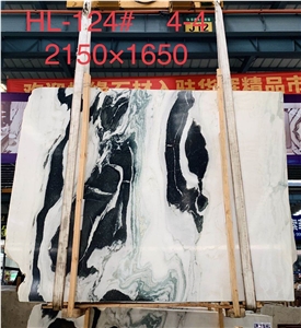 Landscape Paintings Marble White Stone Slabs