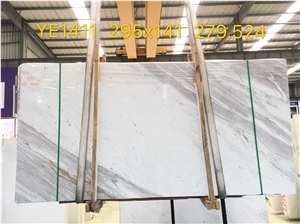 New Ariston White Marble Grey Vein Slabs