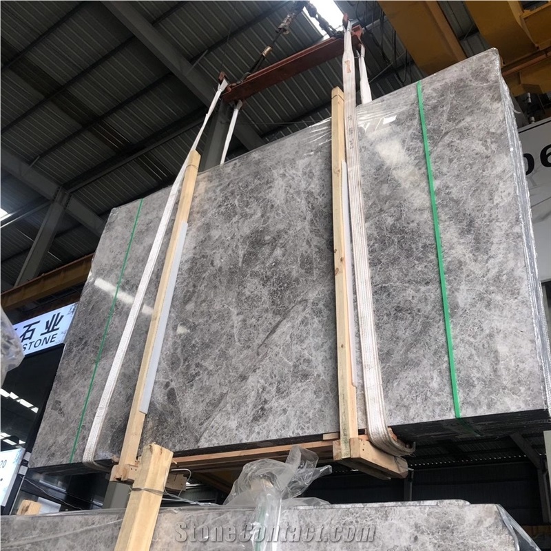 New Tundra Marble Slabs Blue Wall Applications