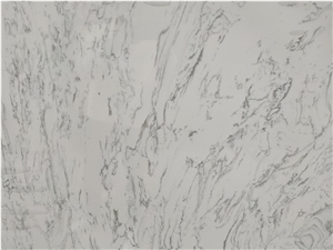 White Polished Artificial Marble Slabs Floor Tiles