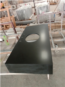 Black Granite Honed Worktop for Hotel Project Commercial Counters