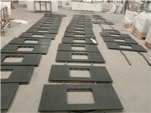 Black Granite Honed Worktop for Hotel Project Commercial Counters