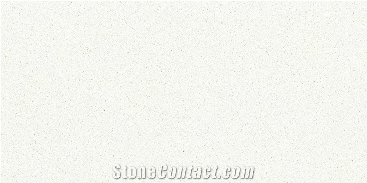 Single Color White Quartz Slabs for Countertop
