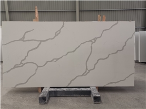 White Artificial Marble Slabs for Kitchen Tops