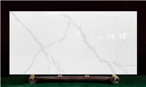 White Artificial Stone Slabs for Interior Design